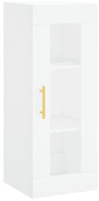 vidaXL Dulap montat pe perete, alb, 34,5x34x90 cm