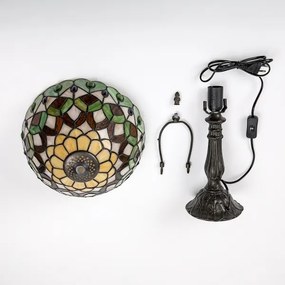 Brilagi - Lampă de masă Tiffany MARGARET, cu vitralii, 1xE27/40W/230V