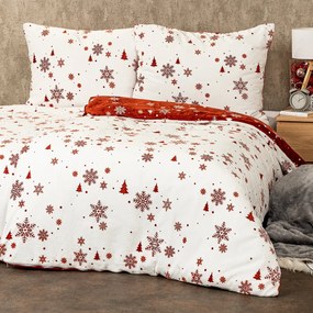 Lenjerie de pat micro-flanelă 4Home Happy winter, 160 x 200 cm, 70 x 80 cm