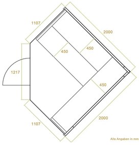 Tradičná saunová kabína / fínska sauna Espoo200 Premium - 200 x 200 cm 8 kW