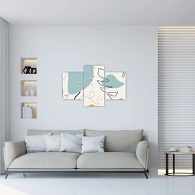 Tablou - Ilustrație de frunze (90x60 cm)