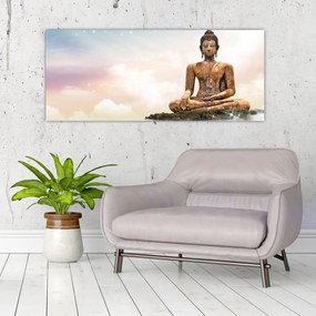 Tablou - Buddha care supraveghează pământul (120x50 cm)