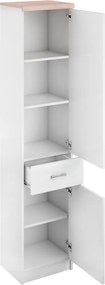 Raft 2D1S, alb/stejar sonoma, universal, TOPTY TYP 05
