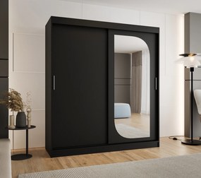 Dulap de haine 180 cm Lulu (Negru). 1125979