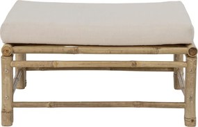 Puf modular de exterior natur din lemn de bambus, „Korfu”