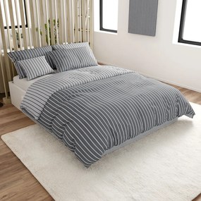 Lenjerie de pat din bumbac Caprivi gri hotelova capsă Dimensiune lenjerie de pat: 70 x 90 cm | 140 x 200 cm