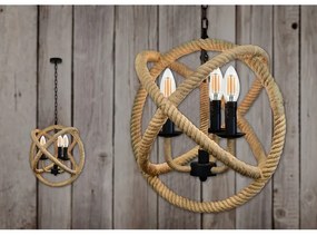 Lustră LED pe lanț ROPE GLOBO 3xE14/4,3W/230V