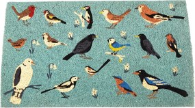 Covoraș de intrare din fibre de nucă de cocos 43x73 cm Garden Birds – Rex London