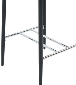 Set mobilier de bar, 3 piese, gri, piele ecologica Gri, 3