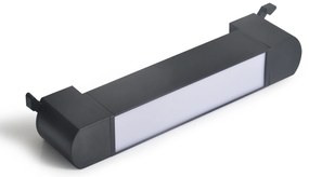 Proiector LED Tip Banda, 20W, 4000K Lumina Neutra, Directionabil Pe Sina Monofazata, Negru