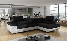 Coltar extensibil, 275 x 202 cm, Anton R1, Eltap (Culoare: Negru, Alb)