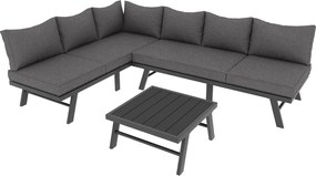 Set mobilier de grădină pentru 5-6 persoane, Gri | Aosom Romania