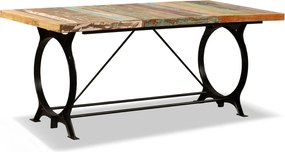 vidaXL Masă de bucătărie, 180 cm, lemn masiv reciclat