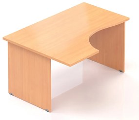 Masa ergonomica Visio 140 x 100 cm, stanga, fag