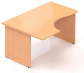 Masa ergonomica Visio 140 x 100 cm, stanga, fag