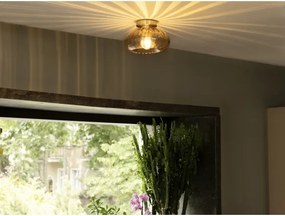 Osram - Plafonieră GOLD GLASS 1xE27/12W/230V diametru 28 cm auriu/fumuriu