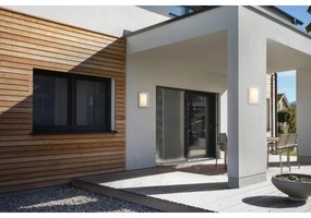 Aplică de exterior Globo 31982W LOGANA 1xE27/60W/230V IP44 alb