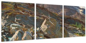 Tablou - John Singer Sargent, Simplon Pass, reproducere (cu ceas) (90x30 cm)