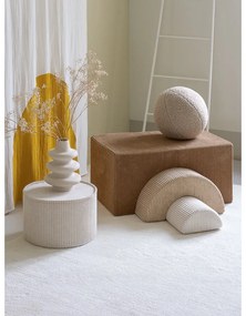 Teren de joacă din spumă maro 3 buc. din catifea reiată înălțime 37 cm 75x49 cm Rainbow Montessori – Wigiwama