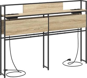 vidaXL Tăblie de depozitare cu raft Stejar sonoma 150 cm Lemn compozit