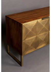 Comodă TV aurie din lemn de mango 40x60 cm Volan – Dutchbone