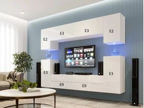 Mobilier living Berny 69 (alb + Alb lucios). 1087200