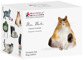 Cană albă din porțelan 400 ml Best Feline Friends – Maxwell &amp; Williams