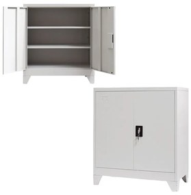 Dulap metalic Armon gri deschis 90x45x100 cm
