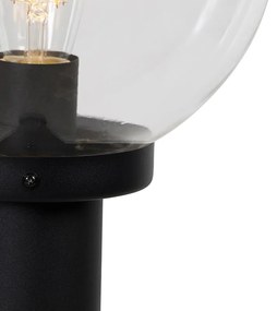 Lampa de exterior in picioare neagra cu sfera transparenta 100 cm IP44 - Sfera