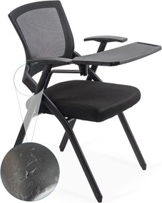 RESIGILAT - Scaun conferinta pliabil si masuta rabatabila HRC 603 negru