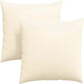vidaXL Perne pentru canapea 2 pcs Crem 80 x 80 cm