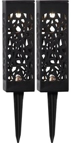 Set de 2 lumini solare cu LED-uri pentru exterior Star Trading Izola, înălțime 18 cm