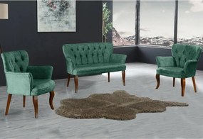 Canapea 2 persoane verde Homs textil