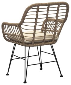 Autronic Set de grădină 1+2, metal, polyrattan,natural, AZ-F1208 NAT