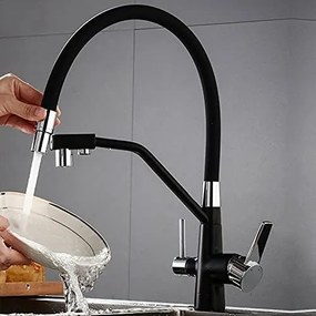 Baterie de Bucătărie cu 3 Cai și Conductă Flexibilă BBC3974N – Versatilitate și Design Modern pentru Bucătării Funcționale