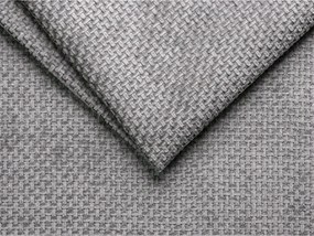 Colțar gri cu tapițerie din chenille (cu colț pe partea stângă/cu șezlong) Lupine – Micadoni