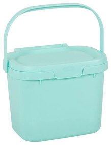 Recipient pentru deșeuri compostabile cu capac Addis, 24,5 x 18,5 x 19 cm, albastru deschis