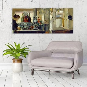 Tablou - Style of Edouard Manet, Bon Bock Cafe, reproducere (120x50 cm)