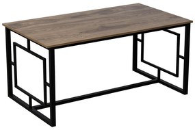 Masă sufragerie Allien (pentru 6 persoane) (nuc + negru). 1101354