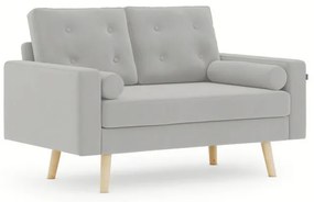 Canapea de culoare gri deschis cu 2 locuri MANDI