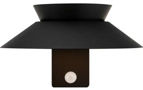 Aplica LED solara de exterior cu senzor de miscare IP44 Justina negru