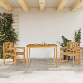 3157925 vidaXL Set mobilier pentru grădină, 3 piese, lemn masiv de tec