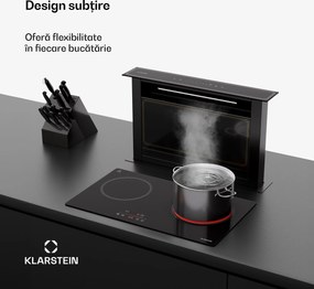 Klarstein Plită CeramEase Slim VTC, ceramică, 2 plite, 4 kW, tactilă, temporizator