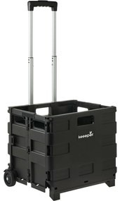 Keeeper Cărucior de cumpărături pliabil Olli 65 l Negru, 65 l