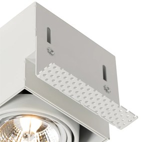 Set de 6 spoturi încastrate albe GU10 AR70 fără ramă - Oneon