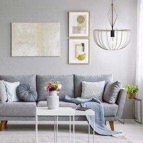 Lustră pe cablu JASMINA 1xE27/20W/230V d. 40 cm auriu