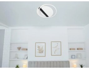 Plafonieră LED dimabilă LED/80W/230V 3000-6500K alb/negru + telecomandă