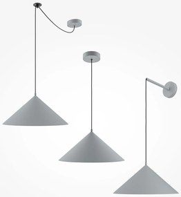 Lustra/Pendul metalic Basic D-35cm gri