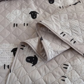Cuvertura pat SHEEP DREAM gri Dimensiune: 220 x 240 cm