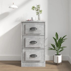 vidaXL Servantă, gri beton, 36x35,5x67,5 cm, lemn prelucrat